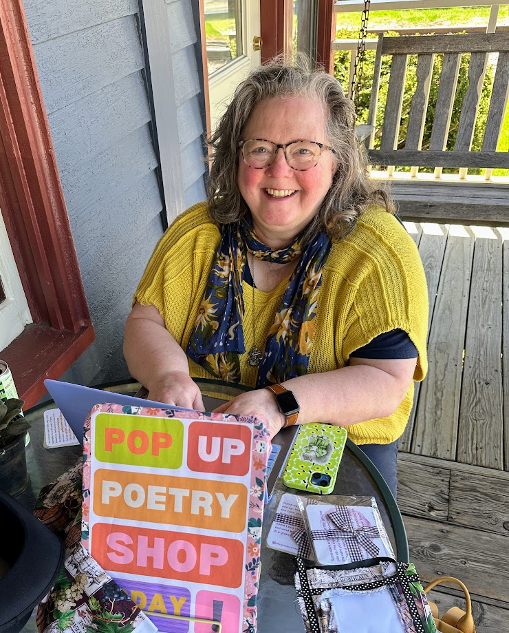 Marnie Bullock Dresser holds a Poetry Pop Up at the general store- and ...